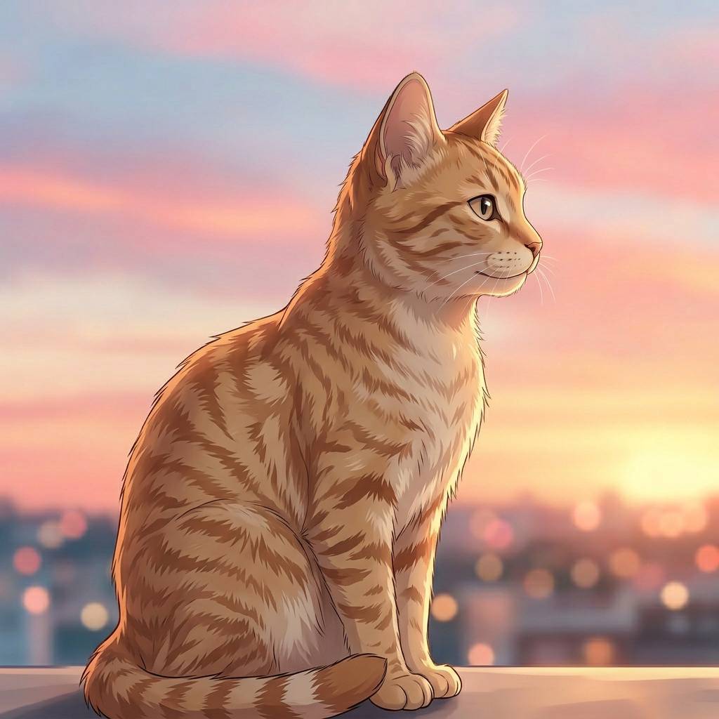 Cat image in normal color space